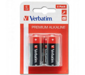 Bateria VERBATIM Premium Alkaline C/LR14 1,5V alkaliczna blister (2szt) (49922)