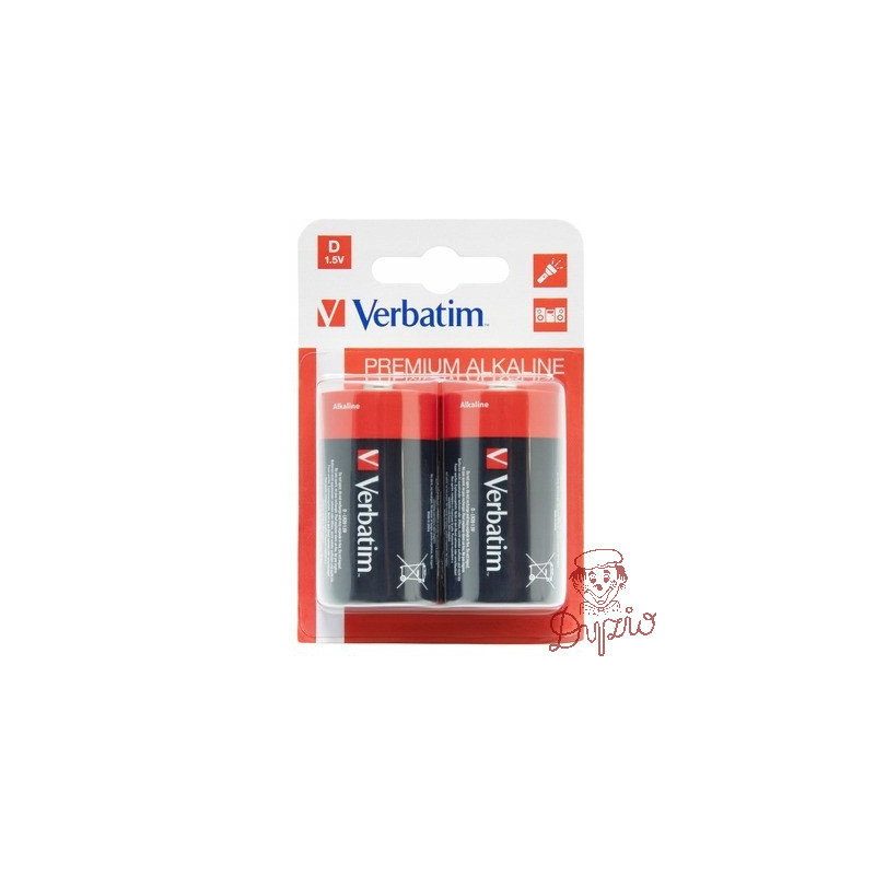 Bateria VERBATIM Premium Alkaline D/LR20 1,5V alkaliczna blister (2szt) (49923)
