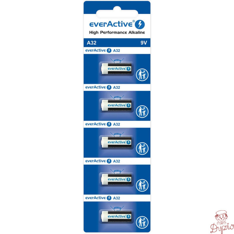 Bateria EVERACTIVE 29A/A32/32A 9V do pilota blister (5szt)