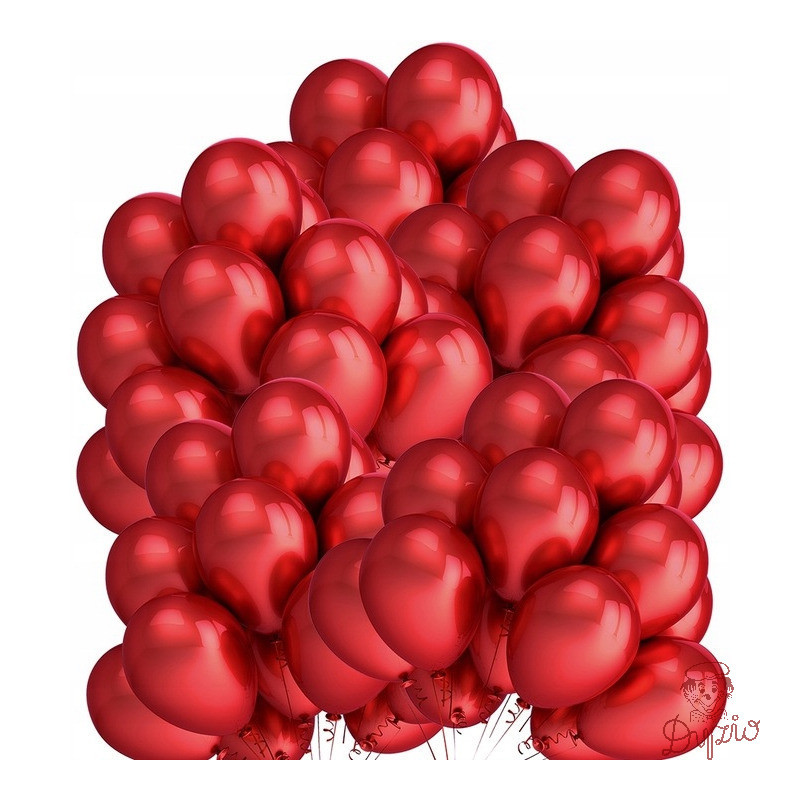 Balony metalizowane czerwone 12 (50szt.) FIORELLO 170-2634