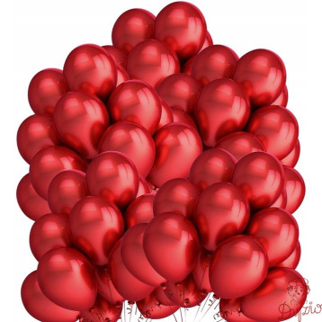 Balony metalizowane czerwone 12 (50szt.) FIORELLO 170-2634