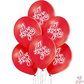 Balony I LOVE YOU 6 szt BN06-286 ALIGA