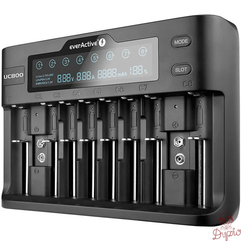 Ładowarka do akumulatorków Li-ion/Ni-MH EVERACTIVE uniwersalna UC-800