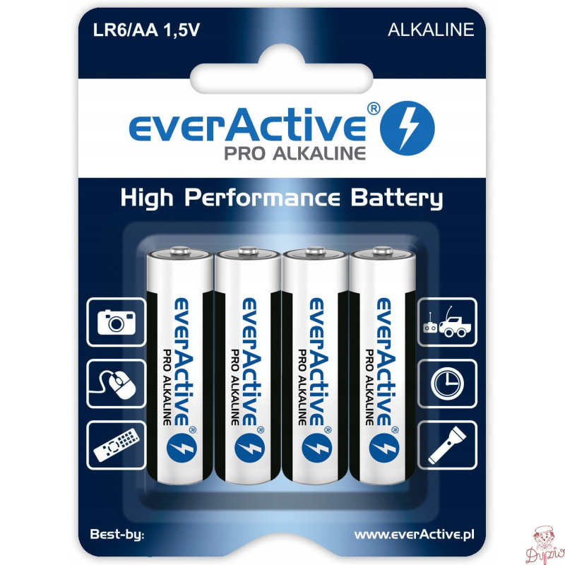 Bateria EVERACTIVE Pro Alkaline AA/LR6 alkaliczna blister (4szt)