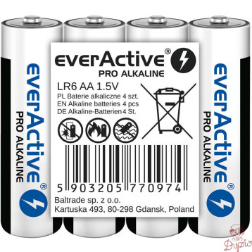 Bateria EVERACTIVE Pro Alkaline AA/LR6 alkaliczna taca (4szt)