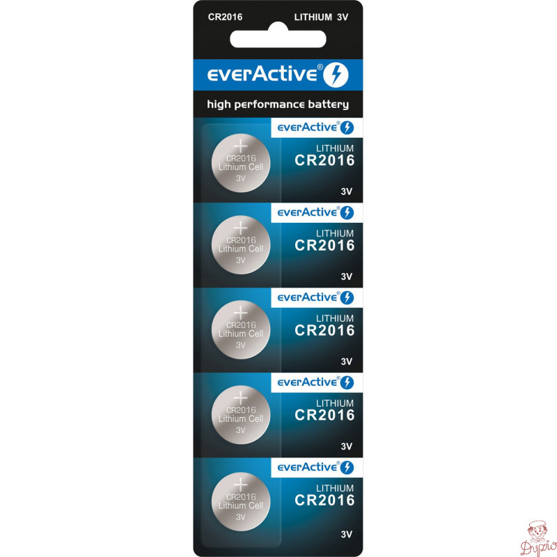 Bateria EVERACTIVE CR2016 litowa blister (5szt)