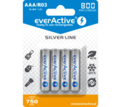 Akumulatorek Ni-MH EVERACTIVE Silver Line AAA/HR03 750mAh blister (4szt)