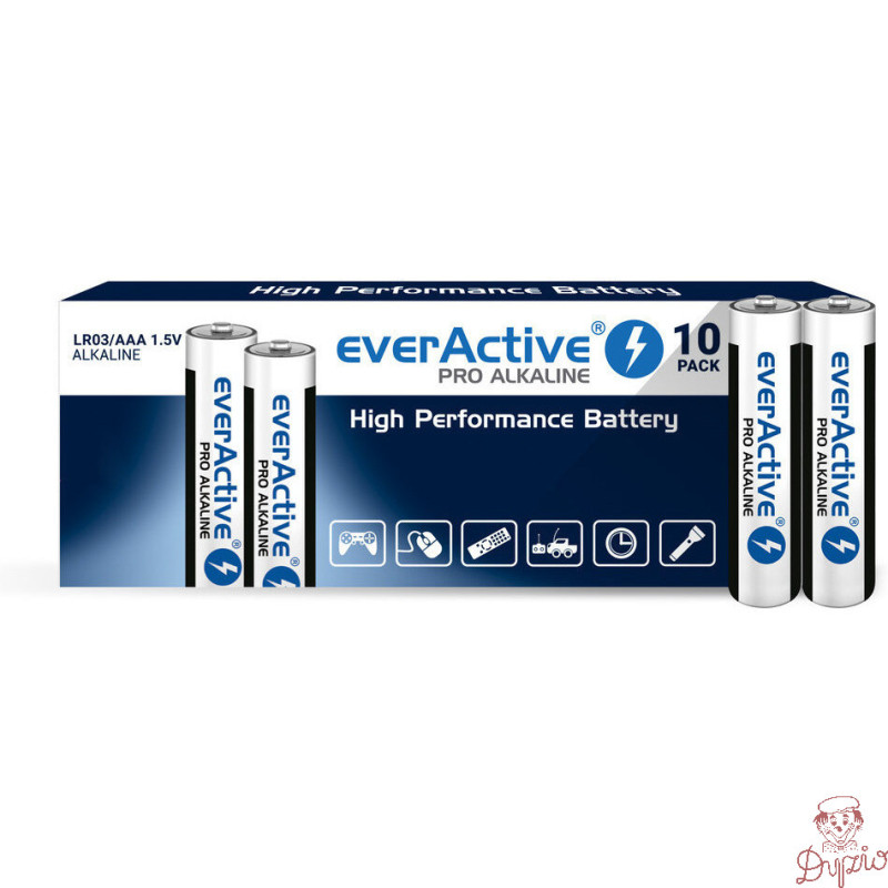Bateria EVERACTIVE Pro Alkaline AAA/LR03 alkaliczna pudełko (10szt)
