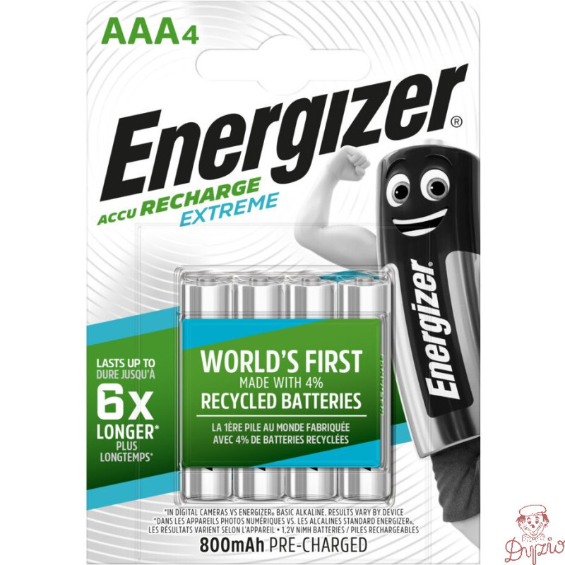 Akumulatorek ENERGIZER Extreme AAA/HR03 800mAh Ni-MH (4szt)