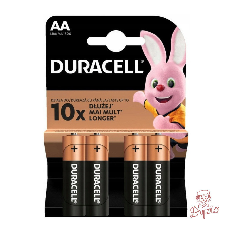 Bateria DURACELL Basic AA/LR6/MN1500 alkaliczna blister (4szt)