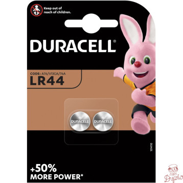 Bateria DURACELL LR44/A76/V13GA/76A/G13/L1154/157 alkaliczna guzikowa blister (2szt)