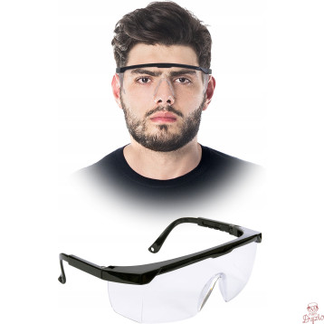Okulary ochronne REIS FRAMBER przeciwodpryskowe przezroczyste (GOG-FRAMBER TB UNI)