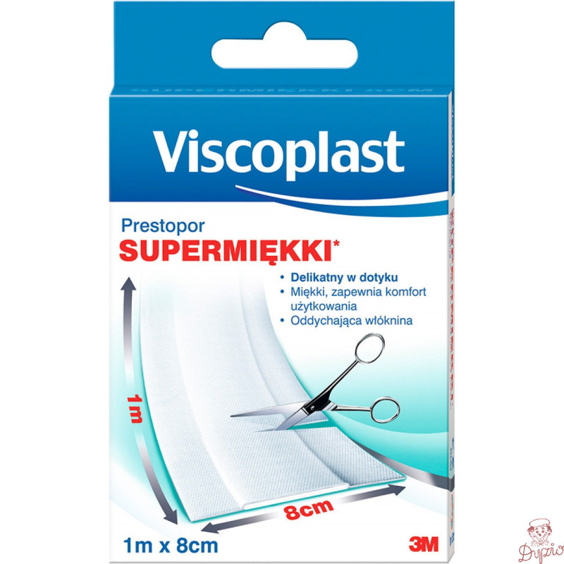 Plaster do cięcia supermiękki 8cm x 1m VISCOPLAST PRESTOPOR YP201040042 3M