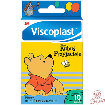 Plastry dla dzieci Kubuś i przyjaciele VISCOPLAST 72x25mm 10szt 4054596801080 3M