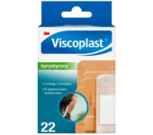 Plaster uniwersalny VISCOPLAST, zestaw turystyczny 5 rozmiarów 22sztuki 3M