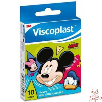 Plastry dla dzieci Miki i przyjaciele VISCOPLAST 72x25mm 10szt UU-010328498 3M