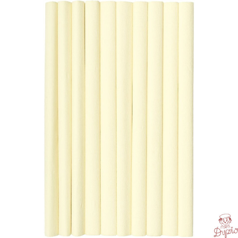 Bibuła marszczona (10 rolek) 50x200cm kremowy 400153890 HERLITZ