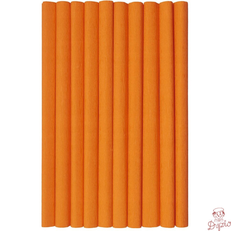 Bibuła marszczona (10 rolek) 50x200cm ciemny pomarańcz 400153894 HERLITZ
