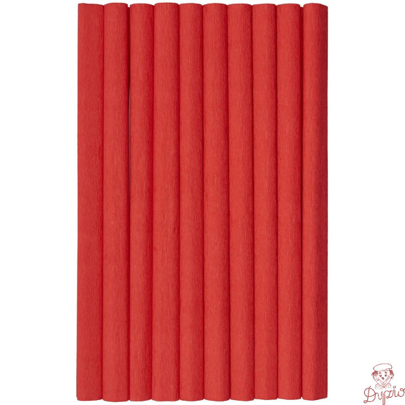 Bibuła marszczona (10 rolek) 50x200cm czerwony 400153895 HERLITZ