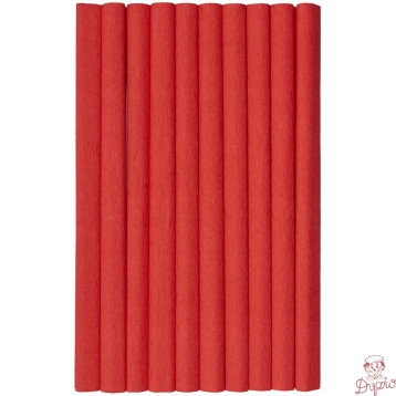 Bibuła marszczona (10 rolek) 50x200cm czerwony 400153895 HERLITZ