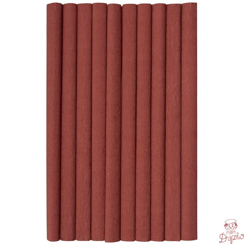 Bibuła marszczona (10 rolek) 50x200cm ciemny brązowy 400153925 HERLITZ