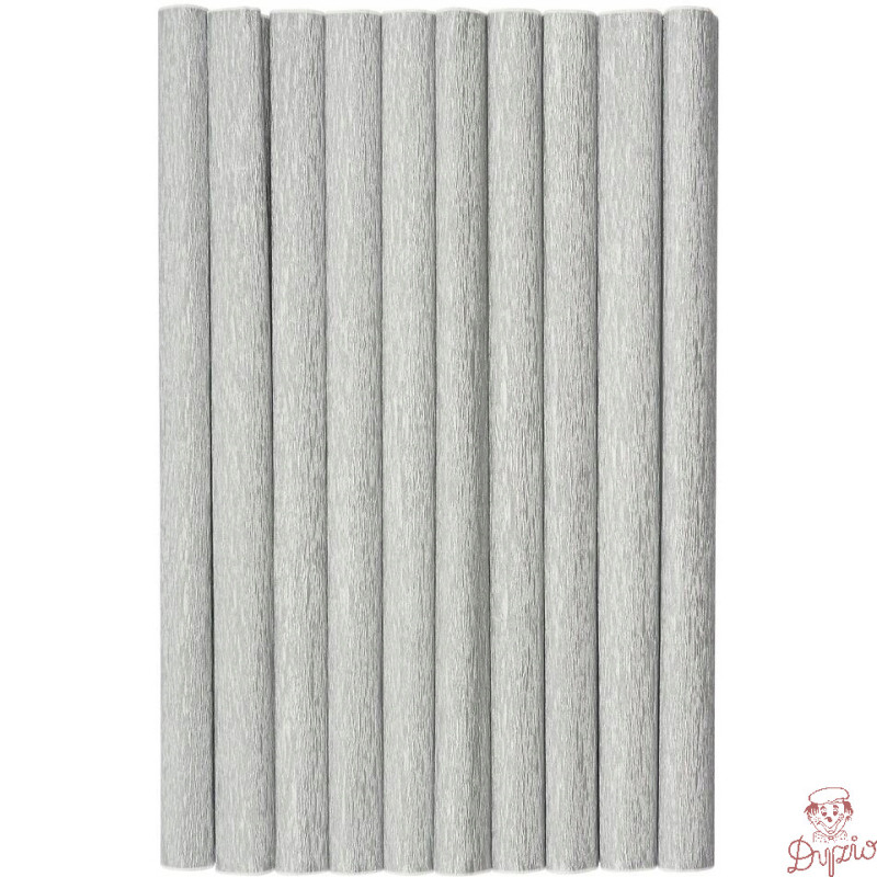 Bibuła marszczona (10 rolek) 50x200cm srebrny 400153928 HERLITZ