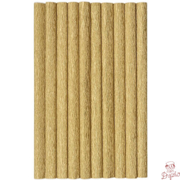 Bibuła marszczona (10 rolek) 50x200cm złoty 400153929 HERLITZ