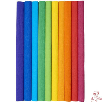 Bibuła marszczona 50x200cm mix kolorów tęczowy 400153931 HERLITZ