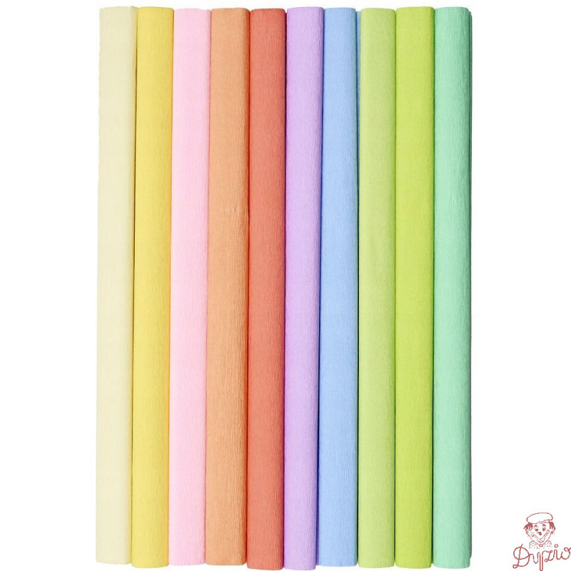 Bibuła marszczona 50x200cm mix pastelowy 400153932 HERLITZ