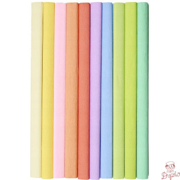 Bibuła marszczona 50x200cm mix pastelowy 400153932 HERLITZ