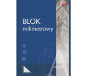 Blok milimetrowy Papier A4 20 kartek 90g UNIPAP
