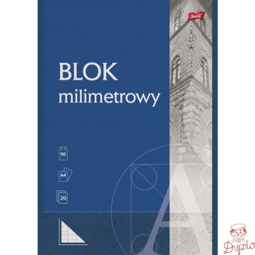 Blok milimetrowy Papier A4 20 kartek 90g UNIPAP