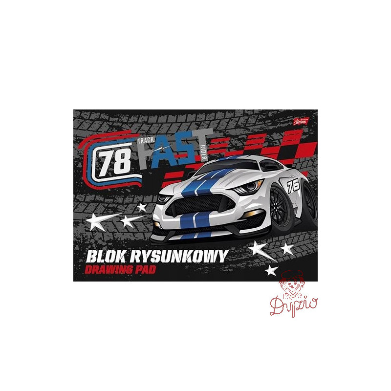 Blok rysunkowy szkolny A3 biały 20 kartek 80g UNIPAP