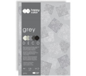 Blok A4 20k 170g 5 kolorów DECO GREY HA 3717 2030-082 HAPPY COLOR