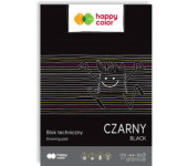 Blok techniczny A4 10k 170g czarny HA 3717 2030-9 HAPPY COLOR