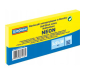 Bloczek samoprzylepny 38x51mm 100k neon żółty (3szt) 7585011-11 DONAU