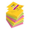 Bloczek samoprzylepny 76x76mm 90k mix kolorów (6szt) POST-IT Z-NOTES CARNIVAL Super Sticky 3M