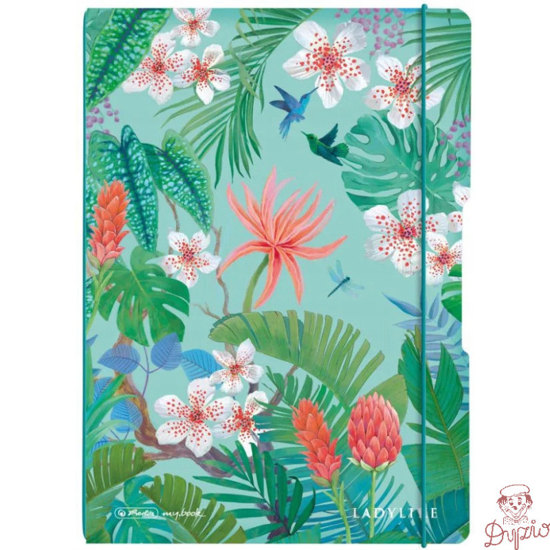Notatnik Flex A4 80 kartek w kratkę i linie Notes Ladylike Jungle 50044320 HERLITZ