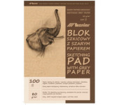 Blok szkicownik A3 100k 80g papier szary 90854 LENIAR