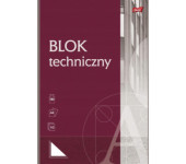 Blok techniczny szkolny A4 biały 10 kartek 190g UNIPAP