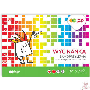 Blok wycinanka samoprzylepna A4 8k 3710 2030-S8 HAPPY COLOR