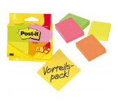 Bloczek samoprzylepny POST-IT 38x51mm 4x100kartek mix kolorów 510080524 3M