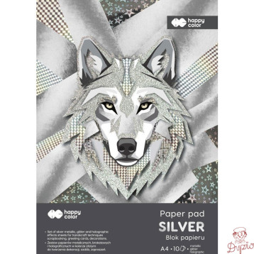 Blok Hobby SILVER A4 150-230g. (10ark.) HA 7840 2030-SL Happy Color