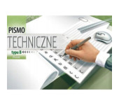 Blok A4 pismo techniczne typ B proste Kreska