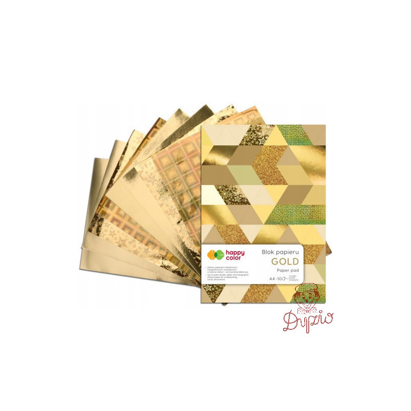 Blok GOLD A4 10k 150-230g HAPPY COLOR HA 3820 2030-MG