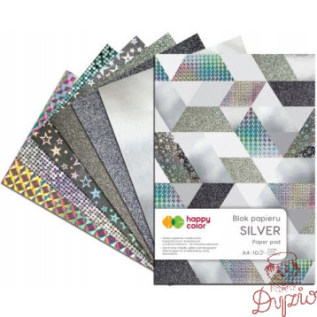 Blok SILVER A4 10k 150-230g HAPPY COLOR HA 3820 2030-MS