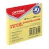 Bloczek samoprzylepny 76x76mm żółty OFFICE PRODUCTS 14047611-06