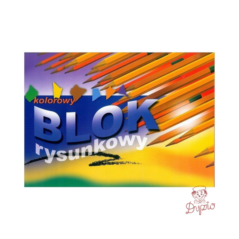 Blok rysunkowy A3 16k kolorowe kartki KRESKA