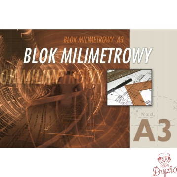 Blok milimetrowy A3 20k KRESKA