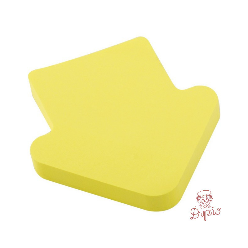 Bloczek samoprzylepny 75x75mm strzałka 100k żołty 110512 D.RECT